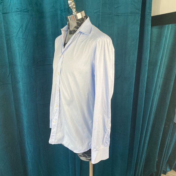 Burberry Mens Casual Button Down Shirt Blue - Picture 4 of 9